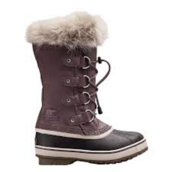 Sorel Other - *SOLD* SOREL | Joan of Arctic winter boots suede leather purple girls sz 4